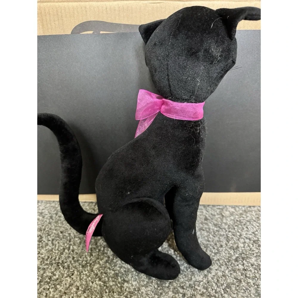 Barbie FAO Schwarz With Love Barbie Black Cat Plush Stuffed Animal 14